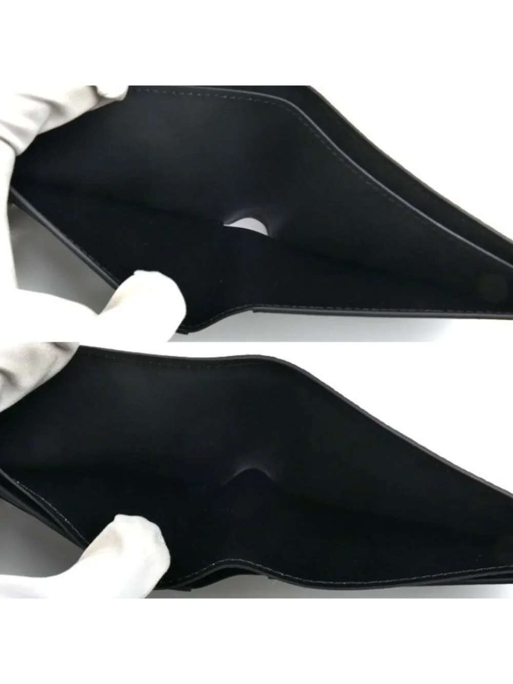 Louis Vuitton Portefeuille Multiple Bifold Wallet Aerogram Black